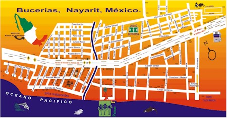 Map Of Bucerias Mexico Maps Of Bucerias Mexico